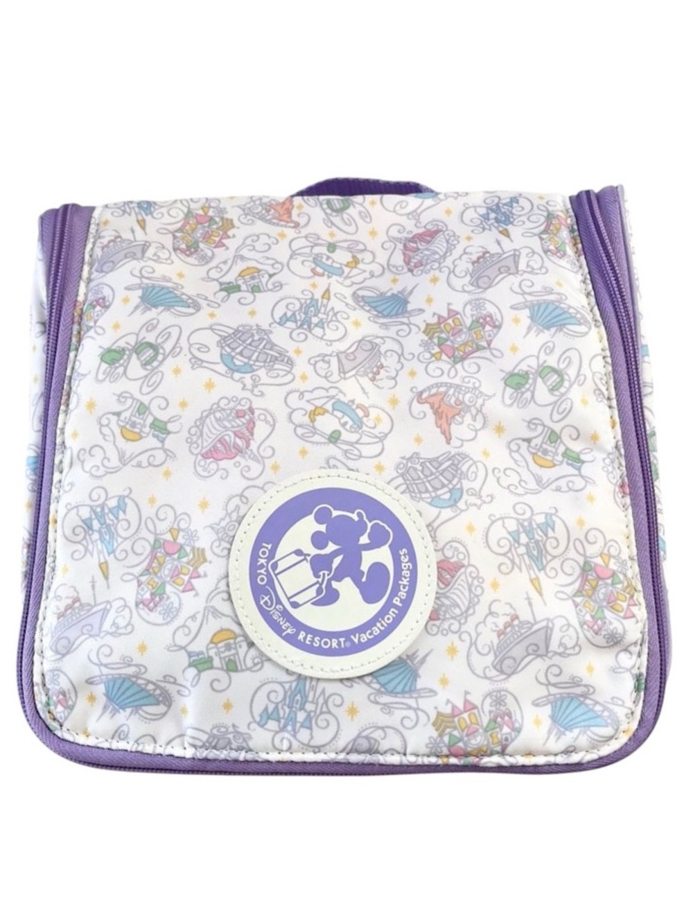 Tokyo Disney Resort Exclusive Vacation Package Hanging Toiletry Travel Pouch
